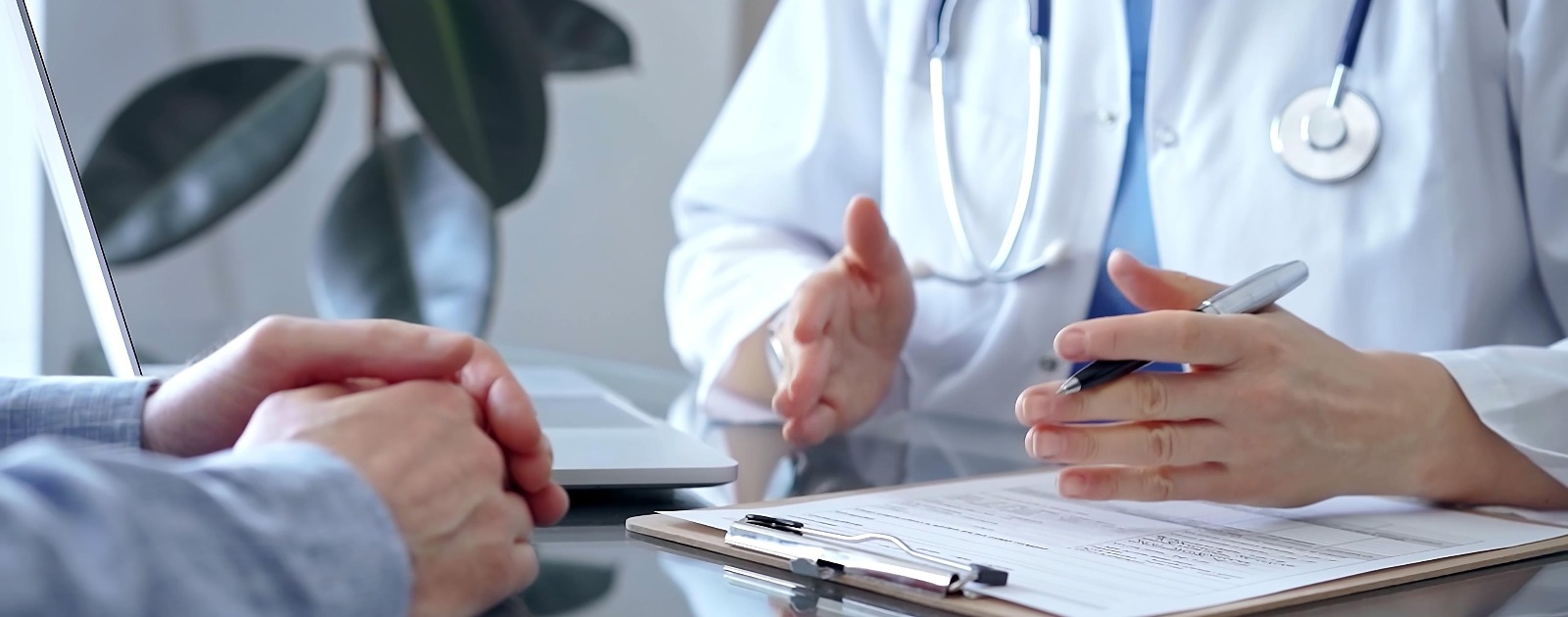 paciente em consulta médica