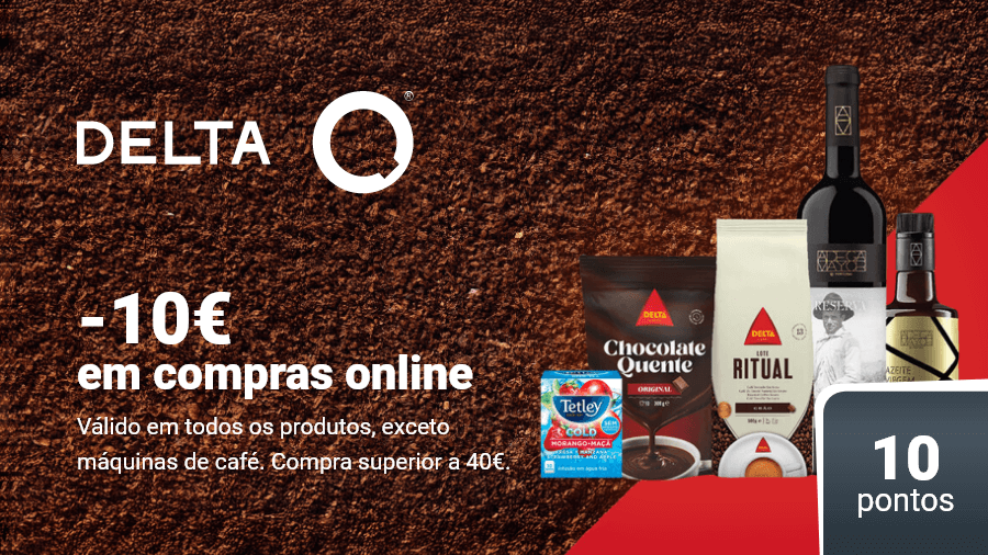 delta q, todos os produtos: poupe já 10€ em compras