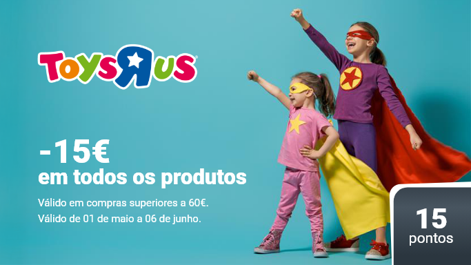 toys r us, aproveite ja 15 de desconto em todos os produtos