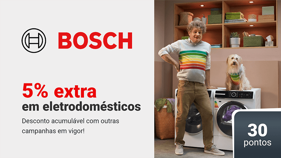 aproveite já 5% desconto extra em pequenos eletrodomésticos bosch