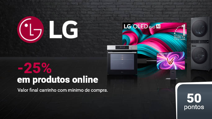 lg, não perca o desconto exclusivo de 25%