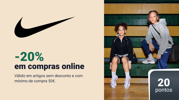 nike, desconto imperdível de 20% em compras online