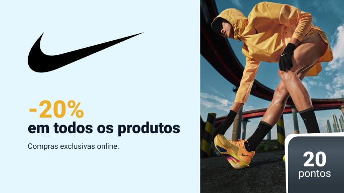 nike, 10% de desconto em todos os produtos online