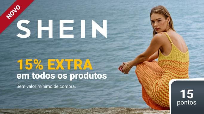 15% de desconto extra em todos os produtos