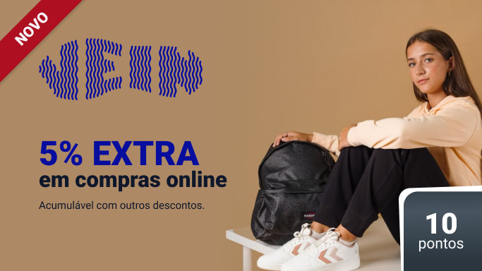 vein, não perca 5% extra de desconto online em grandes marcas