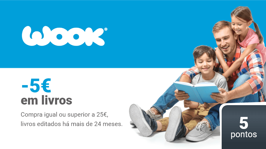 wook, desconto de 5€ na compra de 25€ em livros!