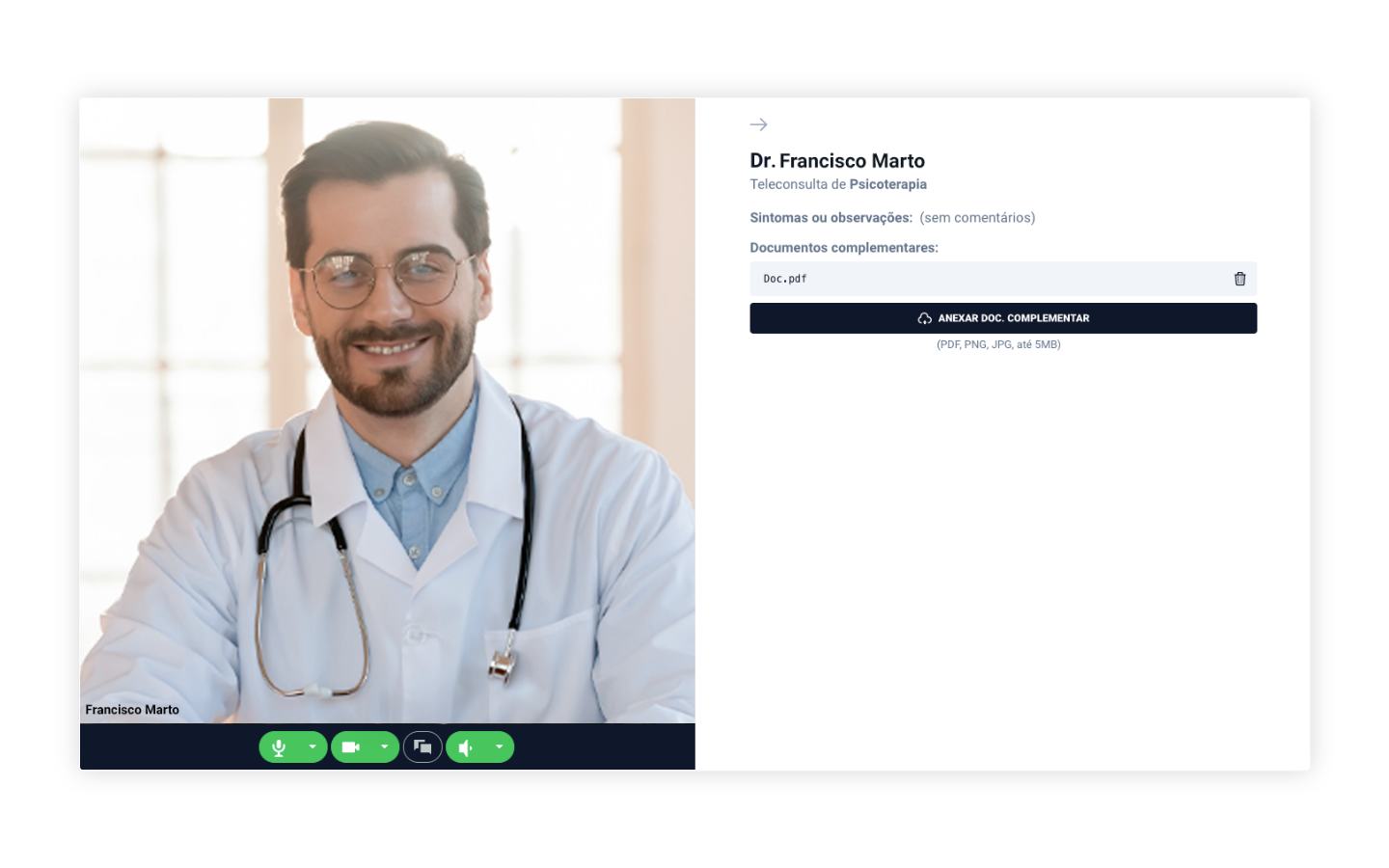 Plataforma de Teleconsultas Medicare | Consulta