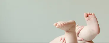 pés de um bebé