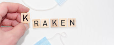 peças de scrabble formam a palavra kraken
