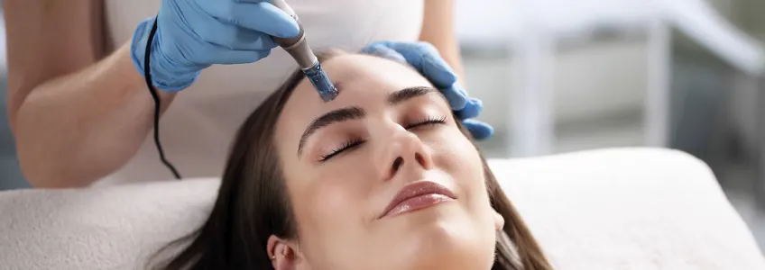 Dermatologia realiza microagulhamento em paciente